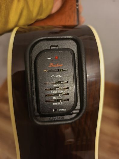 Vintage electro-acoustic guitar