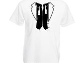 Disheveled Tuxedo Shirt T-Shirt tee top shirt for stag hen night