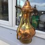old large brass  copper  tea pot Image 2