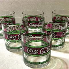 Coca Cola set of Liberty glasses from the 80's