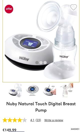 Nuby Electric Brest pomp Brest pads