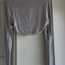 Italian Grey Sleeveless Embellished Tunic Dress with Matching Shrug Cardigan Image 7