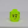 LEGO Harry Potter Trans Green Minifigure Head This is A Error Prototype Test Print Printed On The Wrong Colour Head Trans Green Very Head Rare And Hard To Find Image 3