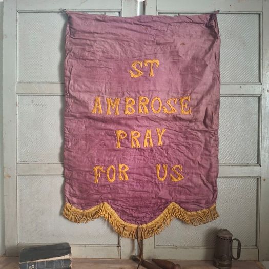 Victorian Catholic Procession Banner