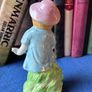 Vintage ceramic figurine of a young Boy Playing a Mandolin Image 2