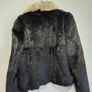 Vintage Real Fur Jacket Size M Elegant Black Glossy Finish, Luxury Evening Wear Image 6
