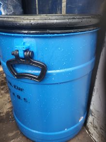 plastic barrels