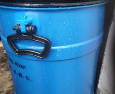 plastic barrels
