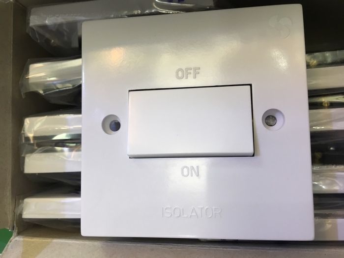 Fan Isolater Switches White
