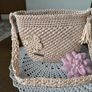 Handmade Crochet Shoulder Bag Beige Image 2