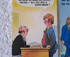 5 Bamforth Doctor Saucy postcards.