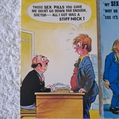 5 Bamforth Doctor Saucy postcards.