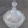 Polish 24% Lead Crystal, Bon Bon Scrolled footed bowl with Lid Image 4