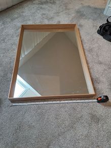 Oak framed mirror
