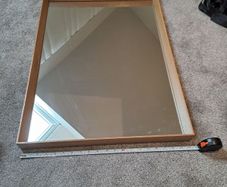 Oak framed mirror