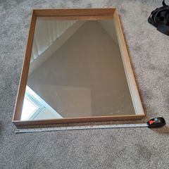 Oak framed mirror