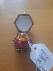 9 Carat Gold Diamond and Citrine Ring