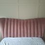 Dusky pink double bed frame free delivery Image 3