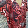 Vintage 1990s 2000s Orange black Abstract print Tunic Blouse ( Please Check Measurements ) Postage included Image 2