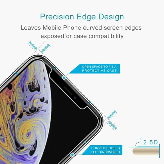 For Apple iPhone XS Max - Premium Tempered Glass Screen Protector Guard Film - FHT09IPTG