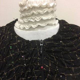 Black Sequin Designer Joseph Ribkoff Jacket 10/12