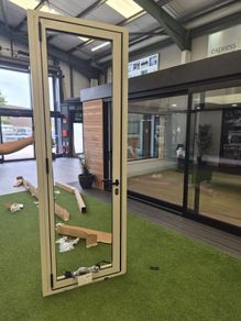 New 2600mmx 900mm Aluminium external door RAL7032