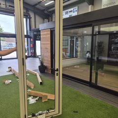 New 2600mmx 900mm Aluminium external door RAL7032