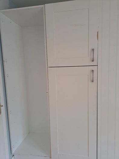 kitchen cabinet with baskets