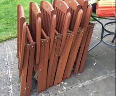 wooden garden chairs