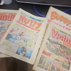 comics: beano, beezer, dandy, nutty, victor, warlord and buddy