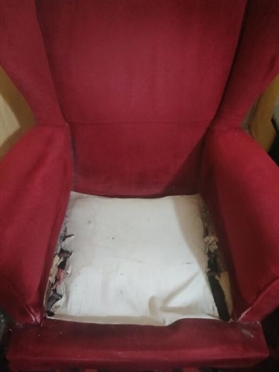 2 Vintage Wingback Armchairs