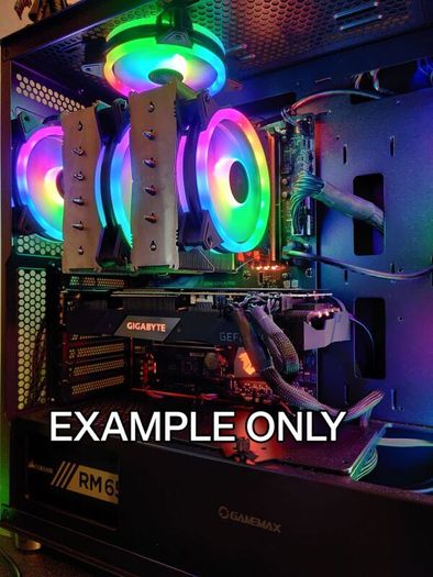 PC Case E-ATX 6 RGB Fans + Fan Controller