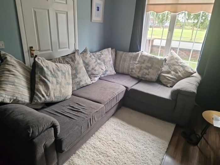 Swivel Armchair, 2 seater and  L shaped Sofa