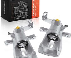 2x Brake Caliper Disc Brake Rear Cast Aluminium Compatible with Mini R56 Mini Cabriolet R57 Mini Clubman R55 Mini Clubvan R55 Mini Coupe R58 Replace# 34216785611
