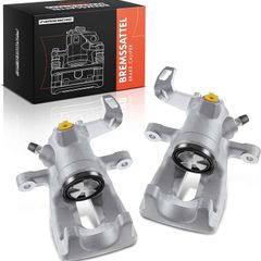 2x Brake Caliper Disc Brake Rear Cast Aluminium Compatible with Mini R56 Mini Cabriolet R57 Mini Clubman R55 Mini Clubvan R55 Mini Coupe R58 Replace# 34216785611