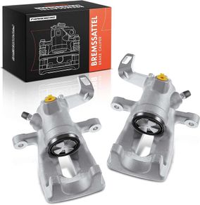 2x Brake Caliper Disc Brake Rear Cast Aluminium Compatible with Mini R56 Mini Cabriolet R57 Mini Clubman R55 Mini Clubvan R55 Mini Coupe R58 Replace# 34216785611