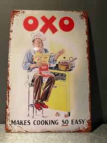 Oxo Tin Metal sign