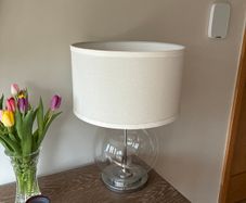 Large Glass Table Lamp
