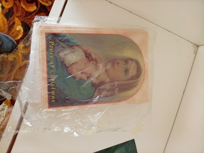Pack of Vintage Christian Christmas Cards. Madonna & Child