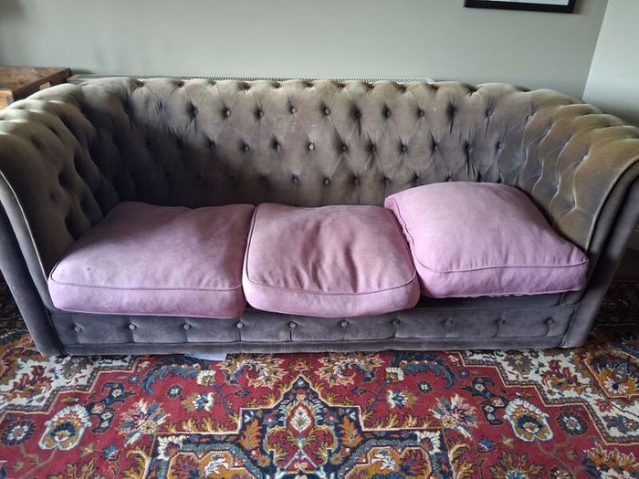 velvet chesterfield sofa