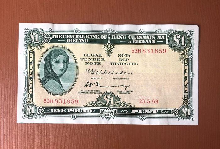 Irish one pound Lavery Note