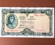 Irish one pound Lavery Note