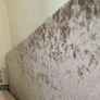 Double bedframe grey suede Image 3