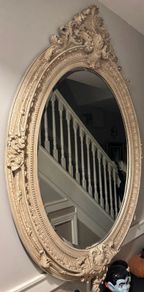mirror beautifully carved oval French style