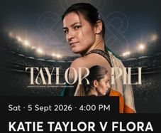 Katie Taylor Tickets x 2  Pitch Seating Block D, Row Z seats 150