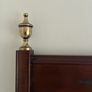 Mirror with brass urn shaped finials Image 2