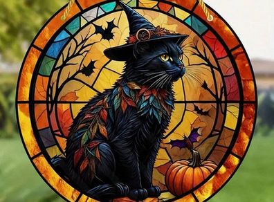 Excellent not only for Halloween - Wizard Cat Ornament - great indoors & outdoors