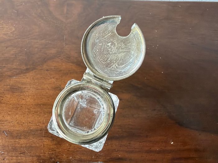 Vintage Cut Glass Perfume & Dressing Table Set