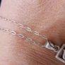 Vintage Sterling Silver 925 Floral Pendant  and Sterling Silver Chain 3g Image 6