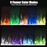 NEW SALE | Electric Fireplace Touch Screen Glass Panel Colorful Flame Insert Wall Mounted Heater Remote Control Image 7
